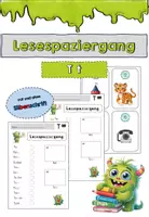 Vorschau - Arbeitsblätter - T t Lesespaziergang - Deckblatt