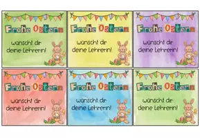 Vorschau - Bildkarten - Feriengruß Ostern | Freebie Grußkärtchen - Seite 3