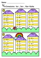 Vorschau - Aufgabenkarten - Einmaleins Kartei und interaktive PDF (1er-, 5er-, 10er-Reihe) #homeschooling - Seite 3