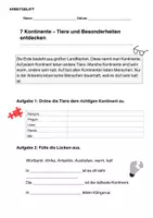 Vorschau - Unterrichtsreihen - Die 7 Kontinente - Tiere und Besonderheiten - Seite 1