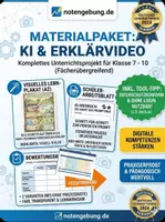 Vorschau - Arbeitsblätter - KI im Unterricht – Erklärvideo-Drehbuch erstellen & bewerten (Sek I) - Deckblatt