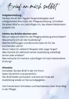 Vorschau - Arbeitsblätter - Arbeitsauftrag zum Ausbildungsbeginn - Brief an mich selbst - Deckblatt