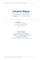 Vorschau - Lehrpläne/Lehrermaterial - Lehrplan plus Deutsch Jahresplanung Jahrgang 8,9,10 (m/r Zug) - Seite 1