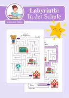 Vorschau - Arbeitsblätter - Labyrinth: In der Schule (1. & 2. Klasse) - Deckblatt