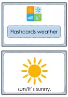 Vorschau - Bildkarten - Englisch Grundschule: Flashcards weather, Bildkarten Wetter - Seite 1