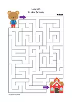 Vorschau - Arbeitsblätter - Labyrinth: In der Schule (1. & 2. Klasse) - Seite 3