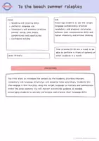 Vista previa - Juegos / Gamificación - To the beach: Summer Role Play for Primary kids - página 1