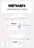 Vorschau - Merkblätter - Merkheft unregelmäßige Verben - Deckblatt