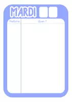 Aperçu - Affichage - Outil les devoirs pour la semaine - Page 2