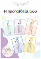 Προεπισκόπηση - Flashcards - Η Προπαίδεια για αφίσες, μπρελόκ και τετράδιο - Β' & Γ' Δημοτικού - Εξώφυλλο