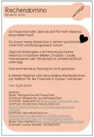Vorschau - Arbeitsblätter - Rechendomino Addition Freiarbeit Klasse 1 - Seite 1