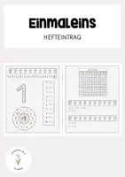 Vorschau - Arbeitsblätter - Einmaleins Hefteintrag - Bastelvorlagen - Deckblatt