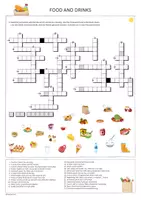 Vorschau - Arbeitsblätter - Kreuzworträtsel Englisch: Crossword Food and Drinks (3 Versionen) - Seite 2