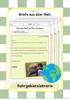 Vorschau - Arbeitsblätter - Briefe aus aller Welt - Schreibanlass - Deckblatt