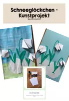 Vorschau - Bildkarten - Schneeglöckchen Kunstprojekt differenziert (Kl. 2-4) - Deckblatt
