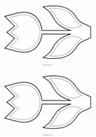 Vorschau - Mal- und Bastelvorlagen - Blumen Vorlage - Transparentpapier - Fensterdeko - Seite 2