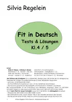 Vorschau - Test - Bindewörter, aus: Fit für Deutsch - Tests Kl. 4 / 5 - Deckblatt