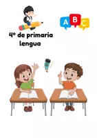 Vista previa - Hojas de trabajo - Tema 6: Sufijos, verbos acabados en -ger y -gir, el verbo - Portada