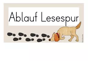 Vorschau - Präsentationen/Tafelbilder - Ablauf Lesespur - Tafelmaterial - Seite 3