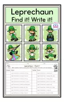 anteprima - Esercizi - Leprechaun - Find it! Write it! - St. Patrick's Day (Ireland) - Pagina di copertina