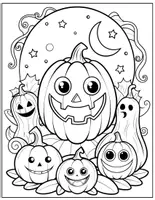 Aperçu - Jeux - Pages de dessins d'Halloween effrayantes. - Page 1
