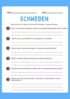 Vorschau - Unterrichtsreihen - Schweden – Kompakter Überblick mit Lesetext, Fragen & Steckbrief - Seite 1