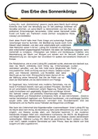 Vorschau - Arbeitsblätter - Das Erbe des Sonnenkönigs - Absolutismus und Demokratie - Seite 1