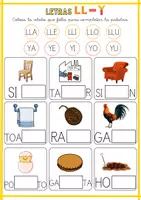 Vista previa - Tarjetas / Manipulativos - LETRAS Y - LL - página 3