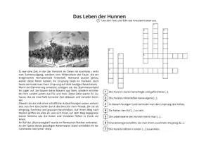 Vorschau - Arbeitsblätter - Das Leben der Hunnen - Seite 1