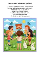 Aperçu - Fiches - La ronde du printemps (comptine dansée maternelle, CP, inclusion) - Page de couverture
