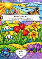 Vorschau - Mal- und Bastelvorlagen - Pop-Art Ausmalbilder: Frühblüher - Deckblatt