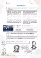 Vorschau - Arbeitsblätter - Fake News (Wahrhaftigkeit und Lügen) - Deckblatt