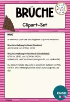 Vorschau - Bildkarten - Clipart-Set Bruchdarstellung Cookies und Schokolade - Seite 1
