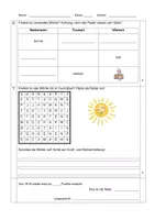 Vorschau - Arbeitsblätter - Deutsch-Probe über "Die Wortarten" (Kl. 3/4) - mit Lösung! - Seite 2