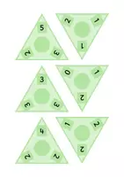 Vorschau - Aufgabenkarten - Übungskarten: Rechendreiecke (Zahlenraum bis 20 & Addition) - Seite 1