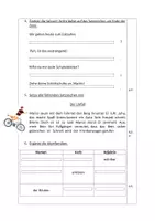 Vorschau - Arbeitsblätter - Deutsch-Probe über "Wortarten, Satzzeichen, Wortfamilien, Wortstamm, zusammengesetzte Nomen" (Kl. 3/4) - Seite 3