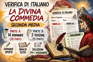 anteprima - Esercizi - verifica divina commedia - Pagina di copertina