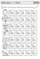 Vorschau - Arbeitsblätter - Erstes Lesen - Silben - Anfangsunterricht - Seite 3