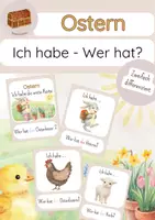 Vorschau - Spiele - DaZ - Ostern - Ich habe...Wer hat...? - zweifach differenziert - Deckblatt