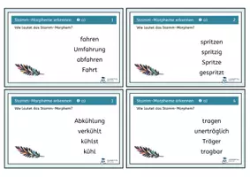 Vorschau - Unterrichtsreihen - Lernzieltraining Wortschatz: Aufgabenkarten zu Morphemen - Seite 2