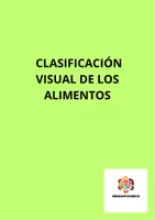 Vista previa - Hojas de trabajo - CLASIFICACIÓN ALIMENTOS MATERIAL VISUAL - página 1