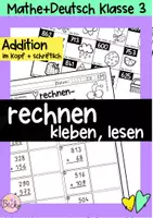 Vorschau - Arbeitsblätter - Rechnen, kleben, lesen (Rechenspaziergang, Lesemalaufgabe) - Deckblatt