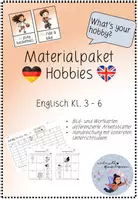 Vorschau - Stundenentwürfe - Materialpaket Hobbies Englisch - Deckblatt