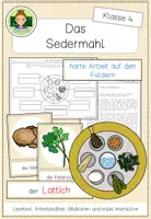 Vorschau - Arbeitsblätter - Das Sedermahl: Der Sederteller einfach erklärt (Klasse 4) - Deckblatt