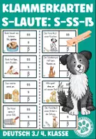 Vorschau - Stationenlernen - Klammerkarten s-Laute s, ss, ß Deutsch 4. Klasse Hundeklasse - Deckblatt