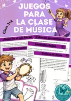 Vista previa - Hojas de trabajo - Juegos musicales para la clase de música - Portada
