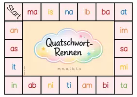 Vorschau - Spiele - Silben Brettspiel "Quatschwort- Rennen" - Seite 2