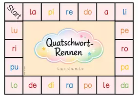 Vorschau - Spiele - Silben Brettspiel "Quatschwort- Rennen" - Seite 3