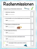 Vorschau - Aufgabenkarten - Rechenmissionen für die 1. und 2. Klasse - Seite 2