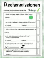 Vorschau - Aufgabenkarten - Rechenmissionen für die 1. und 2. Klasse - Seite 3